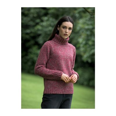 Fisherman Polo Neck Sweater rock candy