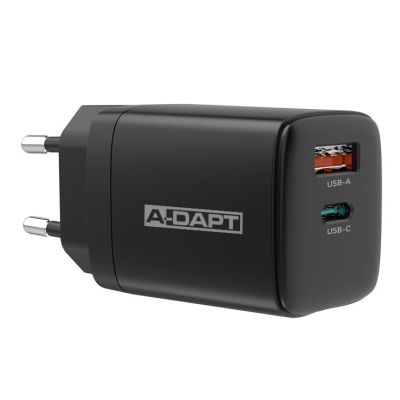 A-DAPT Thuislader USB-C PD 20W + USB QC
