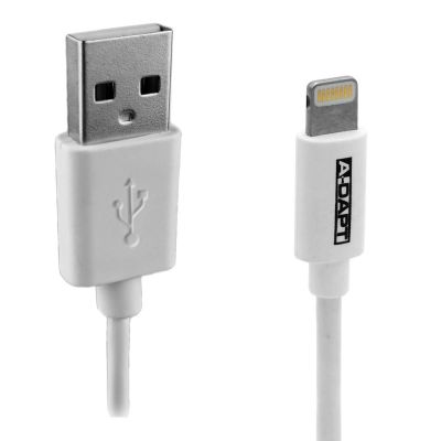 A-DAPT Data en Laadkabel USB-A > Apple L wit