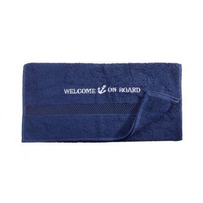 Handdoek "Welcome on Board"