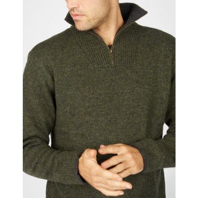 Irelandseye Half Zip Sweater green