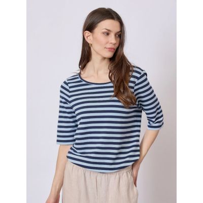 RedGreen Hedy Short Sleeve T Shirt light blue stripe