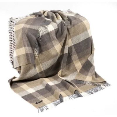 John Hanly Merino Wool Cashmere Throw