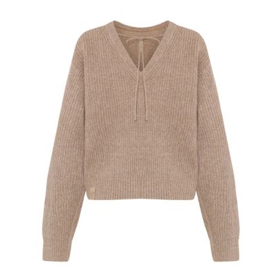Timzezone Pullover V Back woodsmoke melange