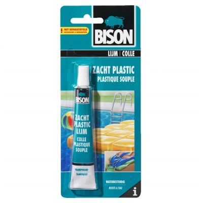 Bison zacht plastic lijm
