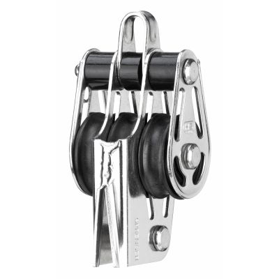 Neerhouderblok 3 schijfs met V-klem