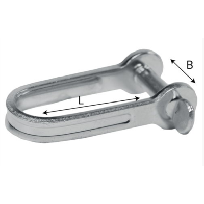 Plaatsluiting lang rvs