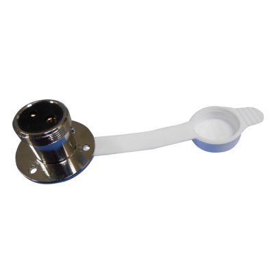 Los dekstopcontact verchroomd